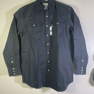 Carhartt S209 Snap Front Twill Work Shirt Mens Large Tall LT  Canvas Heavyweight